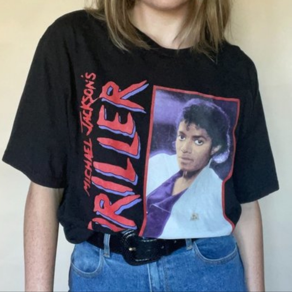 Michael Jackson Thriller Graphic Band Tee Size Small